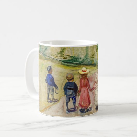 Edvard Munch - Der Märchenwald Kaffeetasse (Vorderseite Links)
