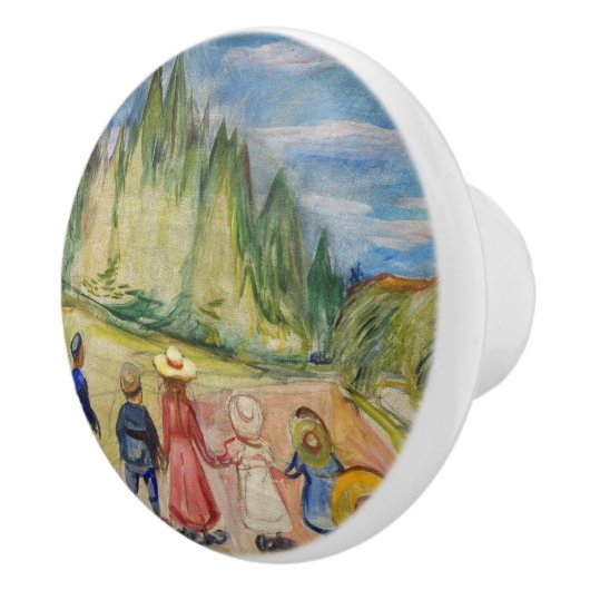 Edvard Munch - Der Märchenwald Keramikknauf (Rechts)