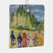 Edvard Munch - Der Märchenwald Keramikornament (Rechts)