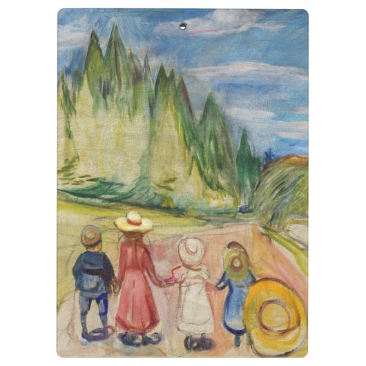 Edvard Munch - Der Märchenwald Klemmbrett (Rückseite)