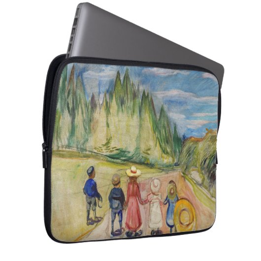 Edvard Munch - Der Märchenwald Laptopschutzhülle (Vorne Rechts)