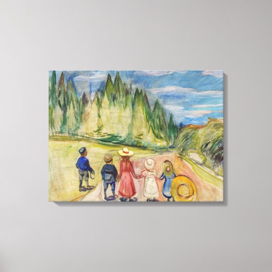 Edvard Munch - Der Märchenwald Leinwanddruck (Vorderseite)