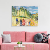 Edvard Munch - Der Märchenwald Leinwanddruck (Insitu (Wohnzimmer))