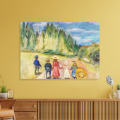 Edvard Munch - Der Märchenwald Leinwanddruck (Insitu (Wohnzimmer))