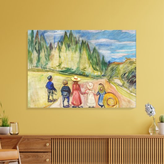 Edvard Munch - Der Märchenwald Leinwanddruck (Insitu (Wohnzimmer))