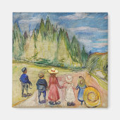 Edvard Munch - Der Märchenwald Magnet (Vorne)