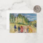 Edvard Munch - Der Märchenwald Mitteilungskarte (Vorderseite/Rückseite Beispiel)