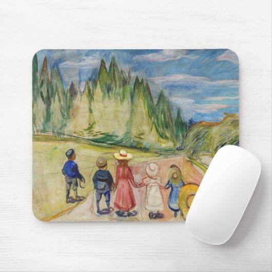 Edvard Munch - Der Märchenwald Mousepad (Mit Mouse)