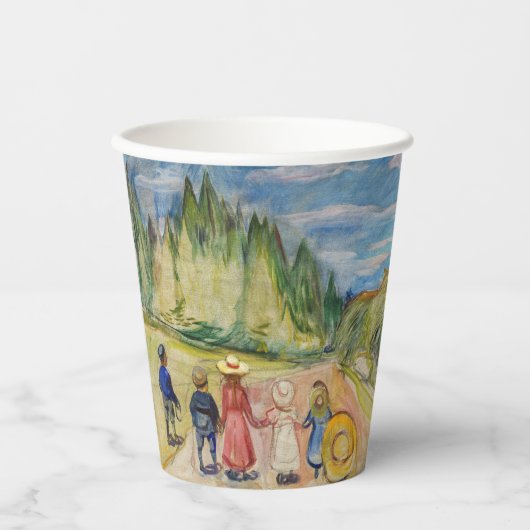 Edvard Munch - Der Märchenwald Pappbecher (Vorderseite)