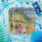 Edvard Munch - Der Märchenwald Pappteller (Party)