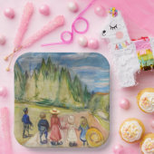 Edvard Munch - Der Märchenwald Pappteller (Party)