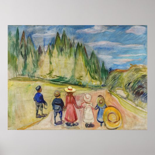 Edvard Munch - Der Märchenwald Poster (Vorne)