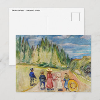 Edvard Munch - Der Märchenwald Postkarte