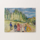 Edvard Munch - Der Märchenwald Puzzle<br><div class="desc">The Fairytale Forest - Edvard Munch,  1901-02</div>