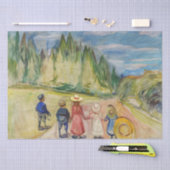 Edvard Munch - Der Märchenwald Seidenpapier (Handwerk)