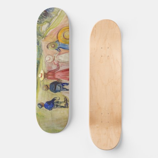 Edvard Munch - Der Märchenwald Skateboard (Vorderseite)