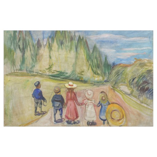 Edvard Munch - Der Märchenwald Stoff (Yard (91,4 cm))