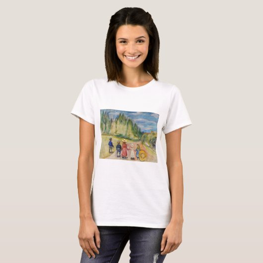 Edvard Munch - Der Märchenwald T-Shirt (Vorne ganz)