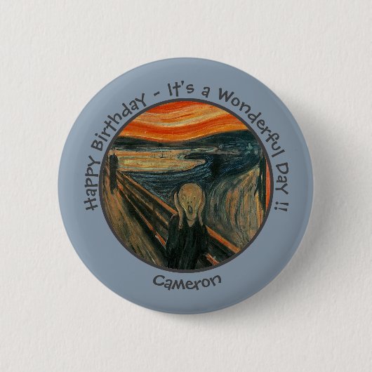 Edvard Munch der Party Items Collection Button (Vorderseite)