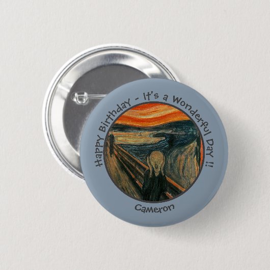 Edvard Munch der Party Items Collection Button (Vorne & Hinten)