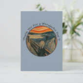 Edvard Munch der Party Items Collection Dankeskarte (Stehend Vorderseite)