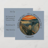 Edvard Munch der Party Items Collection Einladung (Vorne/Hinten)