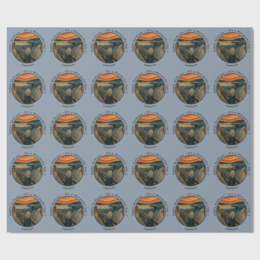 Edvard Munch der Party Items Collection Geschenkpapier (Flach)