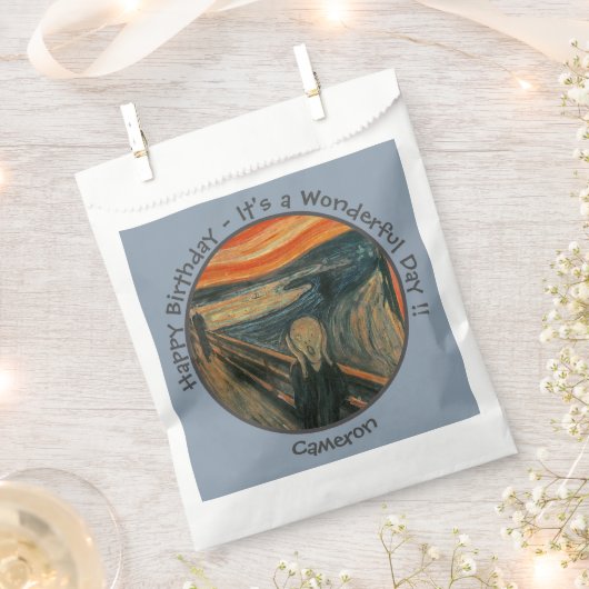 Edvard Munch der Party Items Collection Geschenktütchen (Ausgeschnitten)