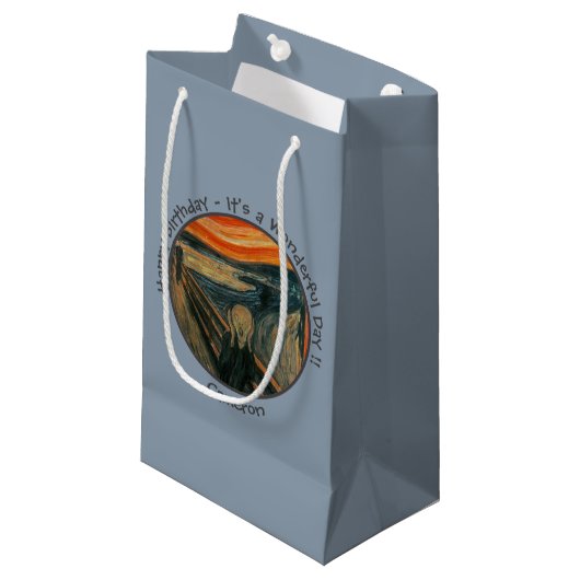 Edvard Munch der Party Items Collection Kleine Geschenktüte (Vorderseite Schrägansicht)