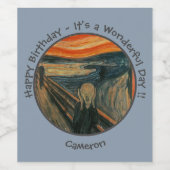 Edvard Munch der Party Items Collection Weinetikett (Einzelnes Label)