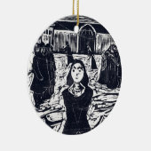 Edvard Munch der Pretender die letzte Stunde Keramik Ornament (Rechts)