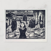 Edvard Munch der Pretender die letzte Stunde Postkarte (Vorderseite)