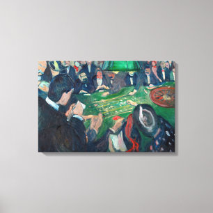 Edvard Munch - Der Roulettetisch in Monte Carlo Leinwanddruck