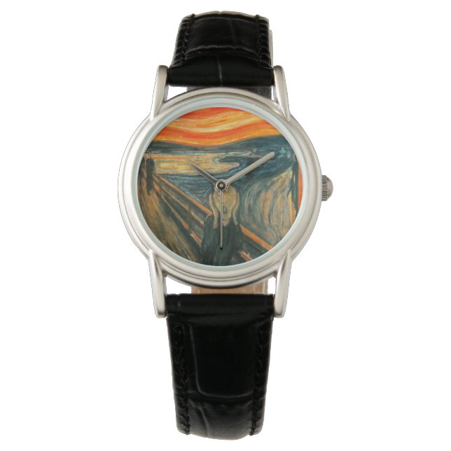 EDVARD MUNCH - Der Schrei 1893 Armbanduhr (Vorderseite)