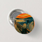 EDVARD MUNCH - der Schrei 1893 Button (Vorne & Hinten)