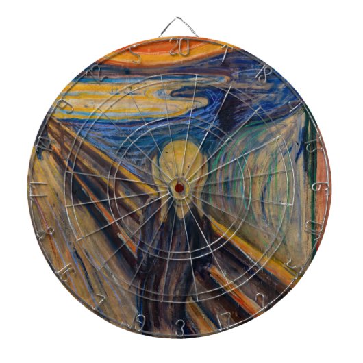 Edvard Munch - Der Schrei 1893 Dartscheibe (vorne)