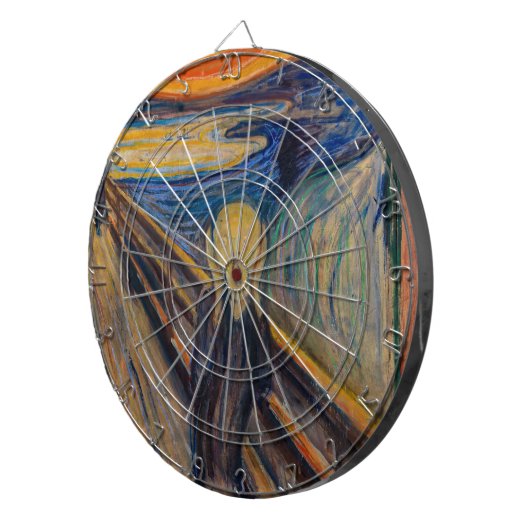 Edvard Munch - Der Schrei 1893 Dartscheibe (Vorderseite rechts)