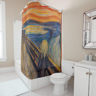 Edvard Munch - Der Schrei 1893 Duschvorhang