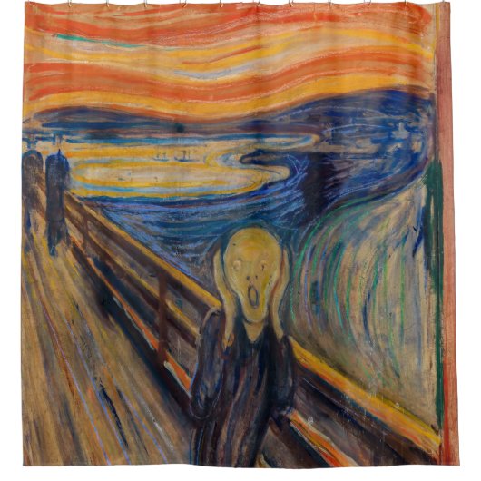 Edvard Munch - Der Schrei 1893 Duschvorhang (Vorderseite)