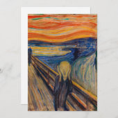 Edvard Munch - Der Schrei 1893 Einladung (Vorne/Hinten)
