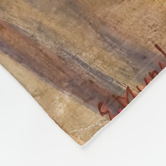 Edvard Munch - Der Schrei 1893 Fleecedecke (Ecke)