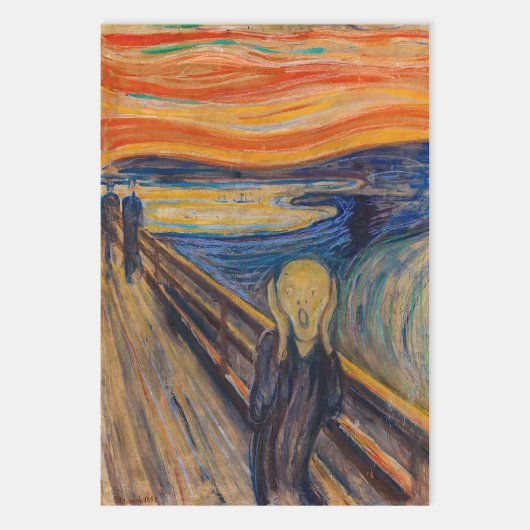 Edvard Munch - Der Schrei 1893 Geschenkpapier Set