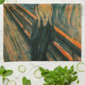 EDVARD MUNCH - der Schrei 1893 Geschirrtuch (Gefaltet)