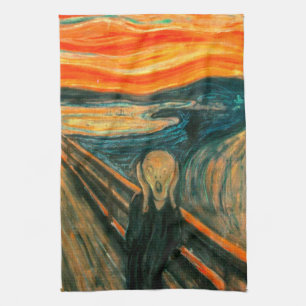 EDVARD MUNCH - der Schrei 1893 Geschirrtuch