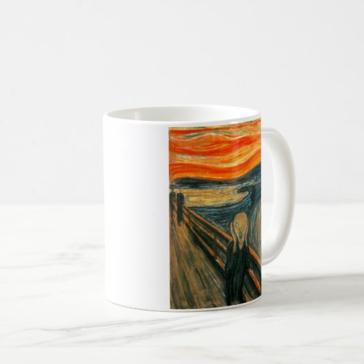 EDVARD MUNCH - der Schrei 1893 Kaffeetasse (VorderseiteRechts)
