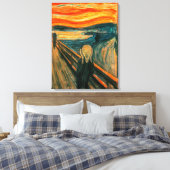 EDVARD MUNCH - Der Schrei 1893 Leinwanddruck (Insitu (Schlafzimmer))