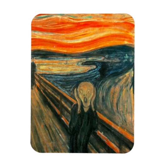 EDVARD MUNCH - Der Schrei 1893 Magnet (Vertikal)