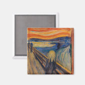 Edvard Munch - Der Schrei 1893 Magnet (Vorderseite/Rückseite)