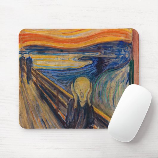Edvard Munch - Der Schrei 1893 Mousepad (Mit Mouse)
