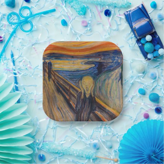 Edvard Munch - Der Schrei 1893 Pappteller (Party)